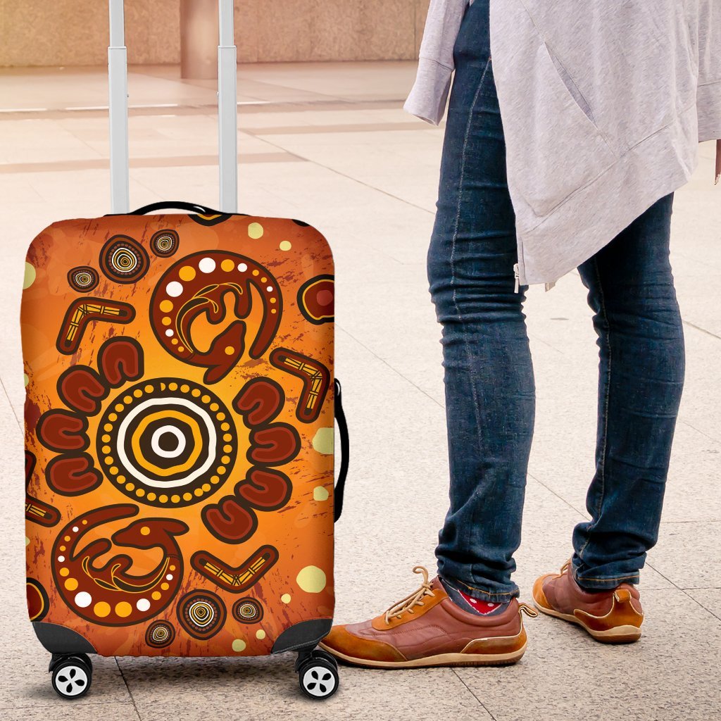aboriginal-luggage-covers-baby-kangaroo-and-dot-painting-patterns