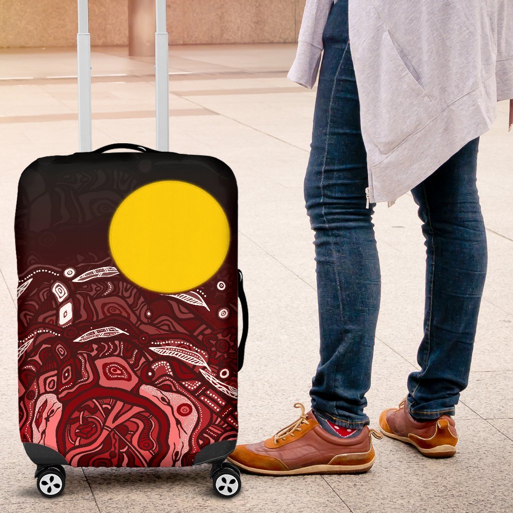 aboriginal-luggage-cover-red-landscape