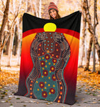 premium-blanket-aboriginal-sublimation-dot-pattern-style-red
