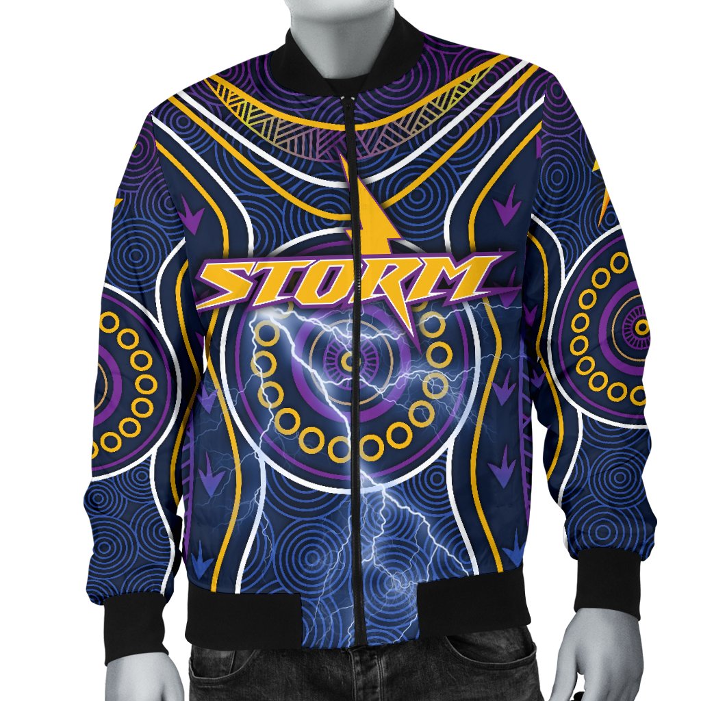 melbourne-bomber-jacket-for-men-lightning-storm-indigenous
