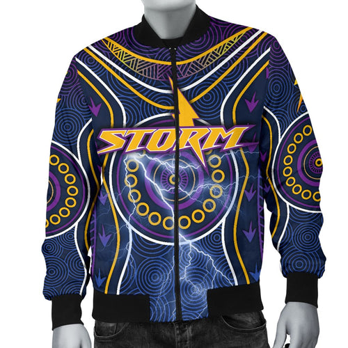 melbourne-bomber-jacket-for-men-lightning-storm-indigenous
