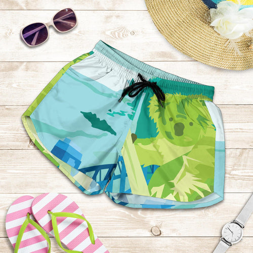 Short - Koala Short On The Beach Painting - Women - Vibe Hoodie