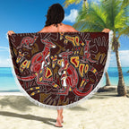 aboriginal-beach-blanket-kangaroo-family-with-hand-art