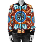 aboriginal-womens-bomber-jacket-indigenous-circle-dot-painting-ver02