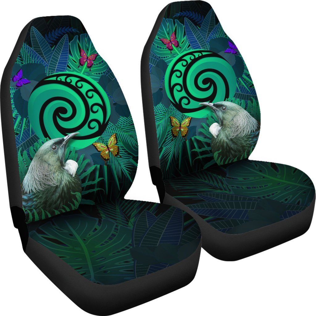 new-zealand-car-seat-covers-koru-fern-mix-tui-bird-tropical-floral-turquoise