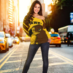 Hawks Off Shoulder Sweater - Vibe Hoodie