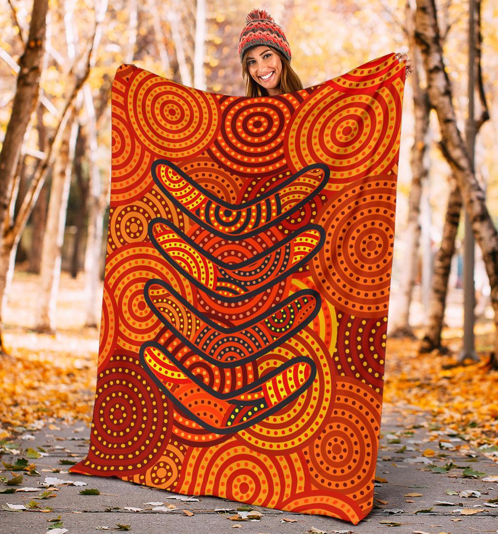 aboriginal-premium-blanket-aboriginal-boomerangs-and-dot-circle