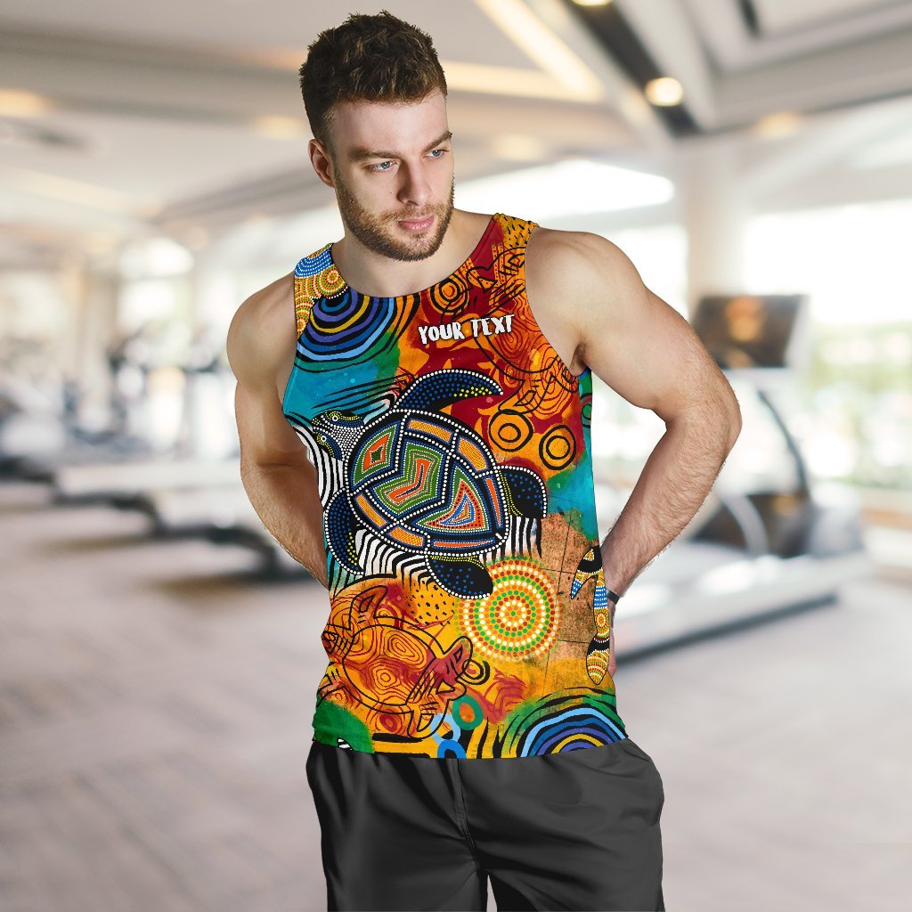 aboriginal-personalised-mens-tank-top-turtle-indigenous-art