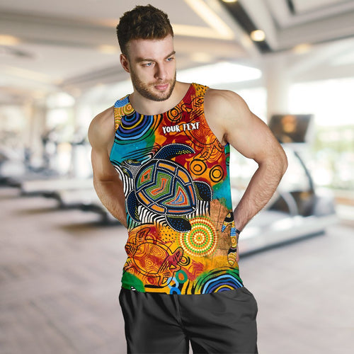 aboriginal-personalised-mens-tank-top-turtle-indigenous-art