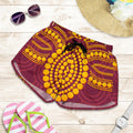 Aboriginal Women's Short - Aboriginal Snake And Alligator - Vibe Hoodie