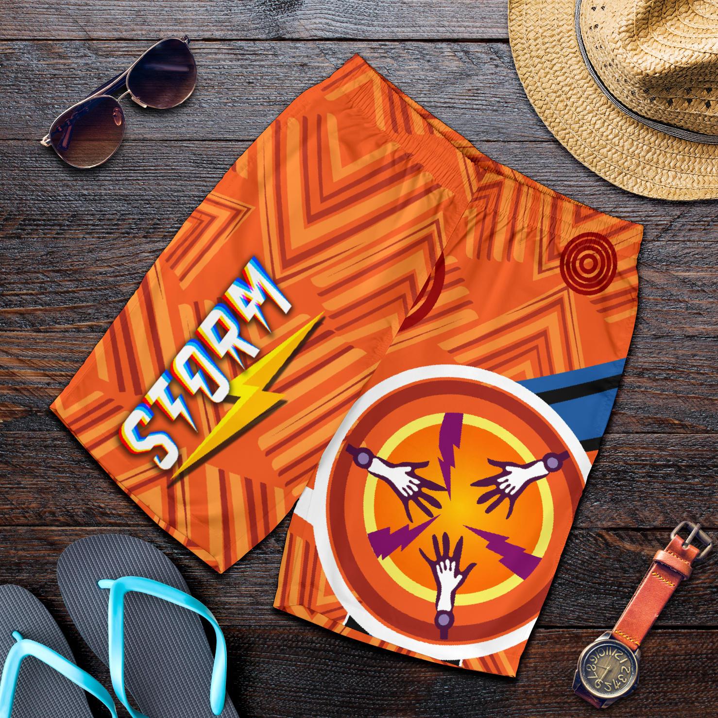 storm-men-shorts-simple-indigenous-orange