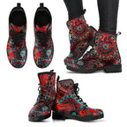 leather-boots-aboriginal-animal-dot-acrylic-paint