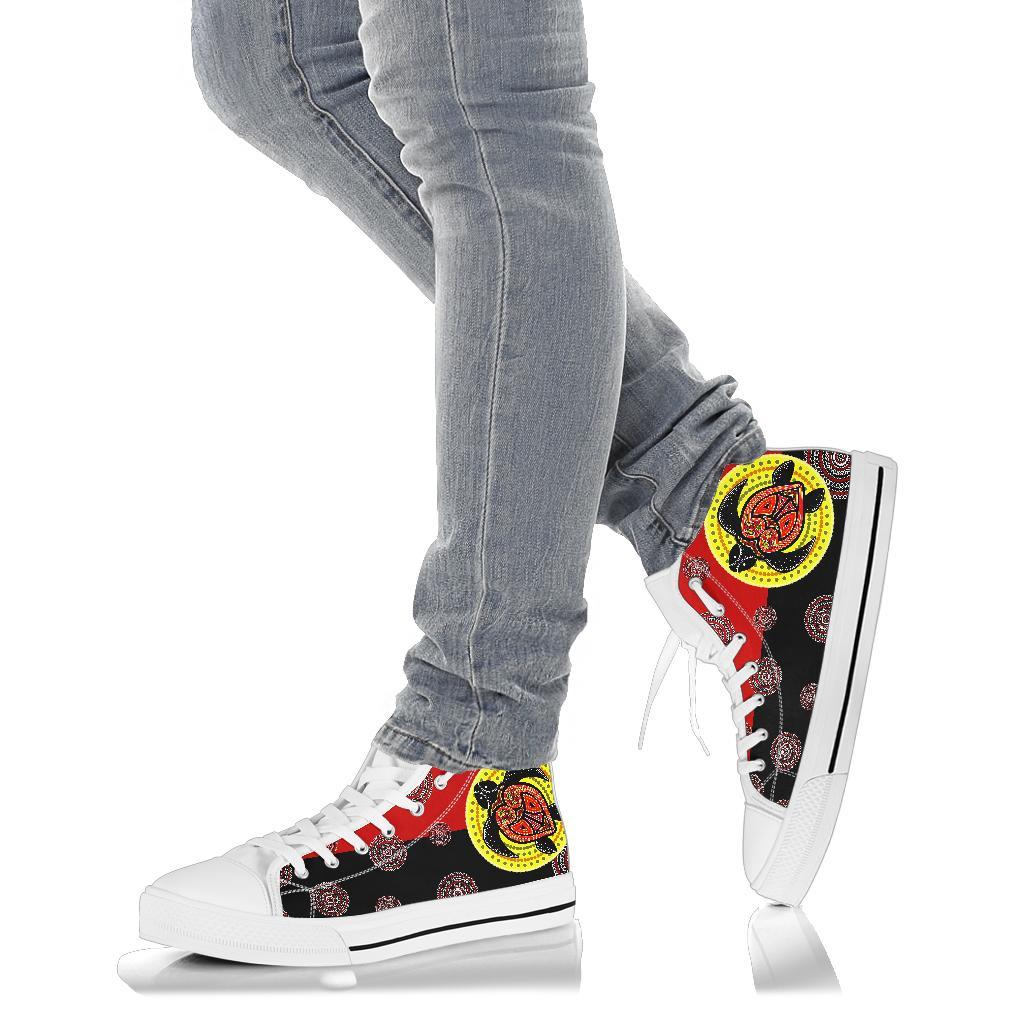 canvas-shoe-aboriginal-dot-painting-shoe-turtle-high-top