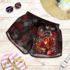 [Custom] Aboriginal Women's Shorts - Indigenous Fish Hand Art - Vibe Hoodie