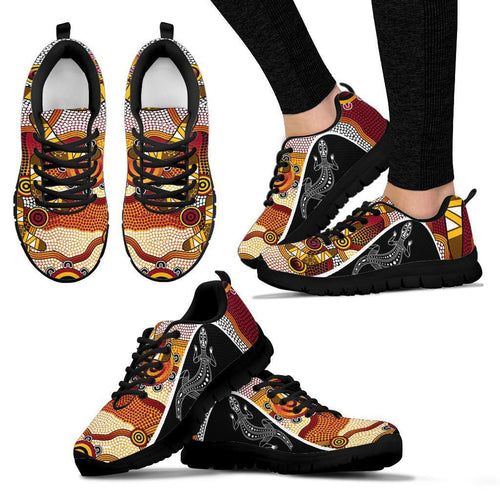 aboriginal-sneakers-lizard-boomerang-patterns-aboriginal-dot-shoes