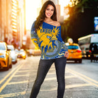 Eagles Off Shoulder Sweater West Coast Mix Indigenous - Vibe Hoodie