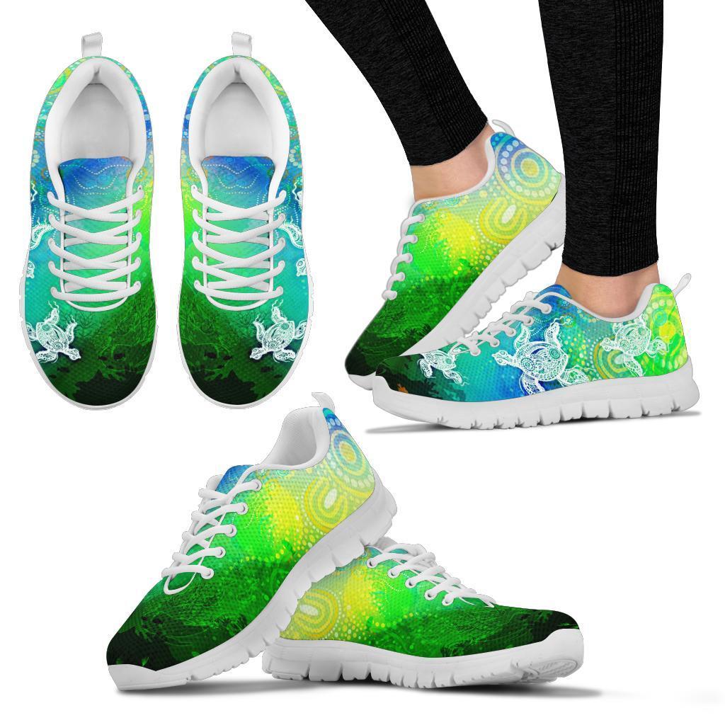 aboriginal-sneakers-indigenous-turtle-ocean-dot-painting-art