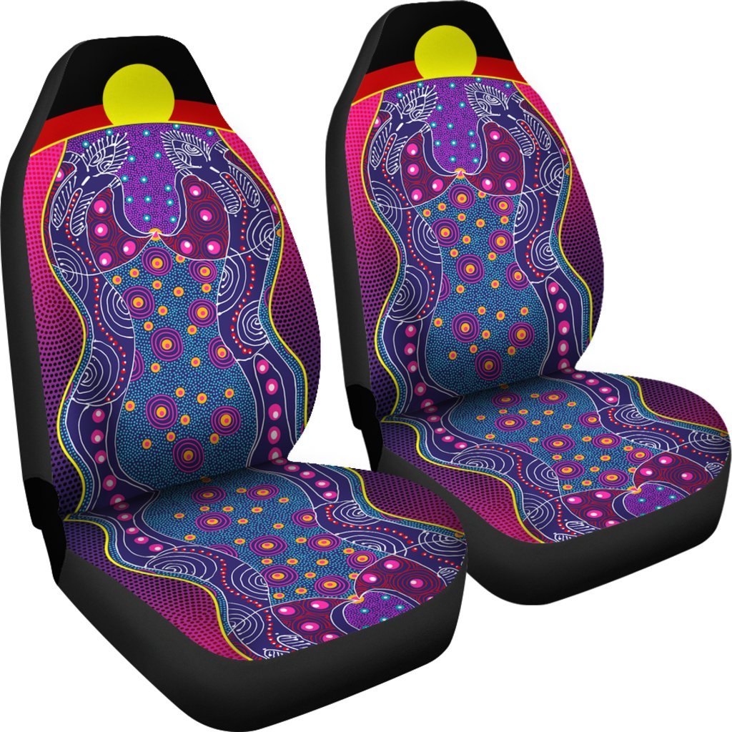 car-seat-cover-aboriginal-sublimation-dot-pattern-style-violet