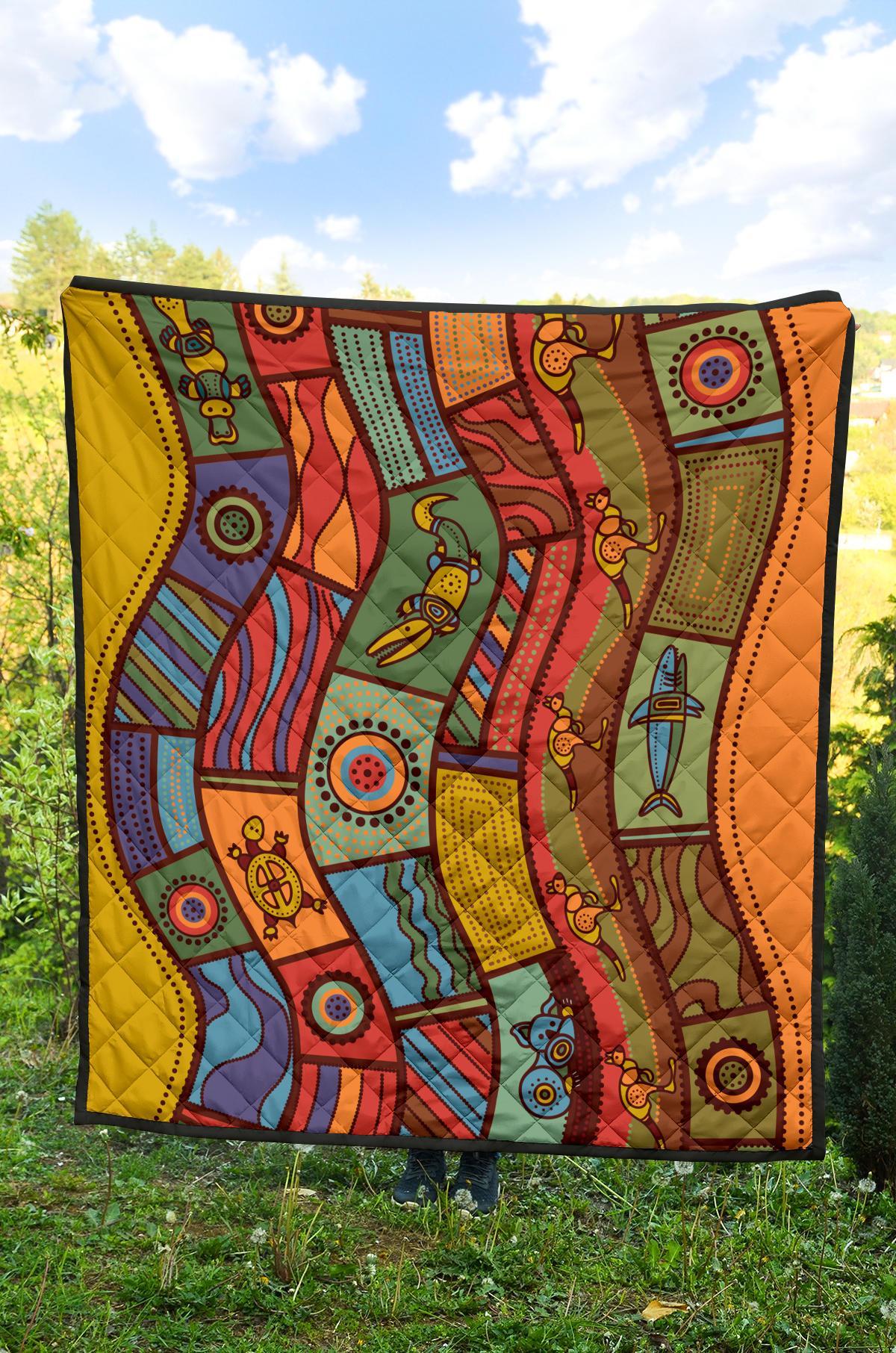 premium-quilt-aboriginal-art-with-animals