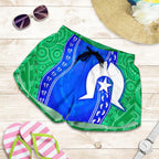 Torres Strait Islanders Women's Shorts - Torres Symbol With Aboriginal Patterns - Vibe Hoodie