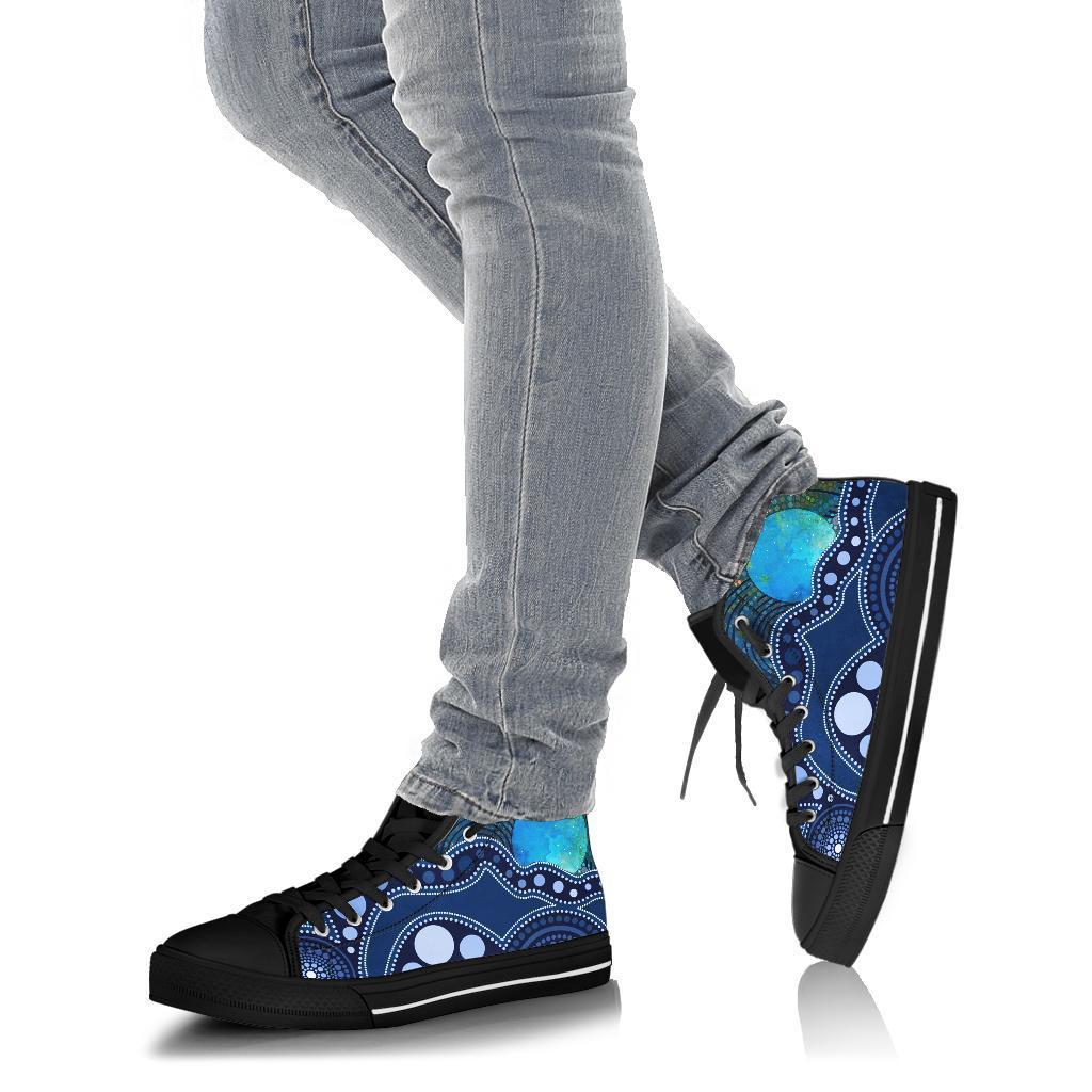 aboriginal-high-top-shoe-australia-indigenous-flag-circle-dot-painting-art-blue