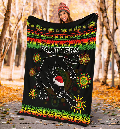 penrith-panthers-christmas-premium-blanket-indigenous