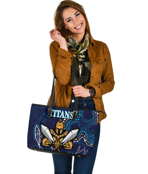 gold-coast-large-leather-tote-titans-gladiator-indigenous