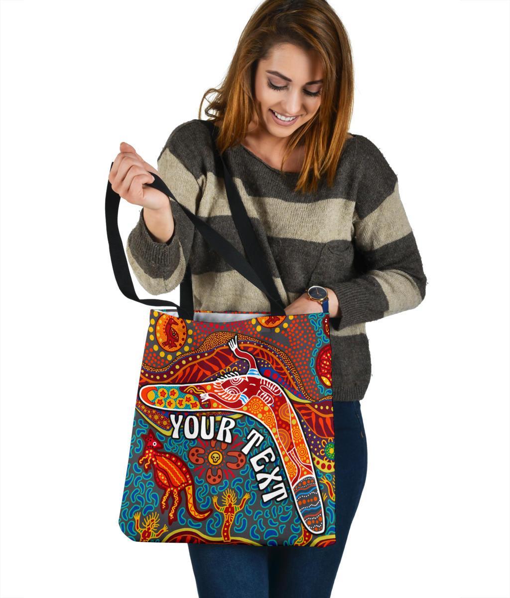 aboriginal-personalised-tote-bags-indigenous-boomerang