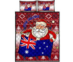 christmas-personalised-quilt-bed-set-australia-santa-claus-hold-the-flag-red