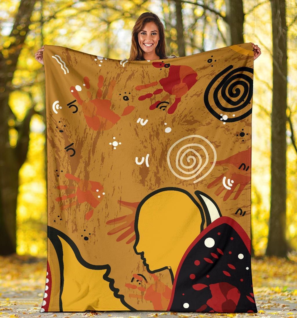 premium-blanket-mother-and-son-hand-art