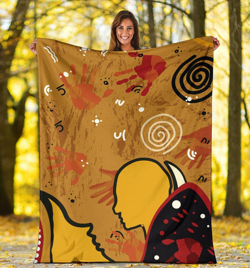 premium-blanket-mother-and-son-hand-art