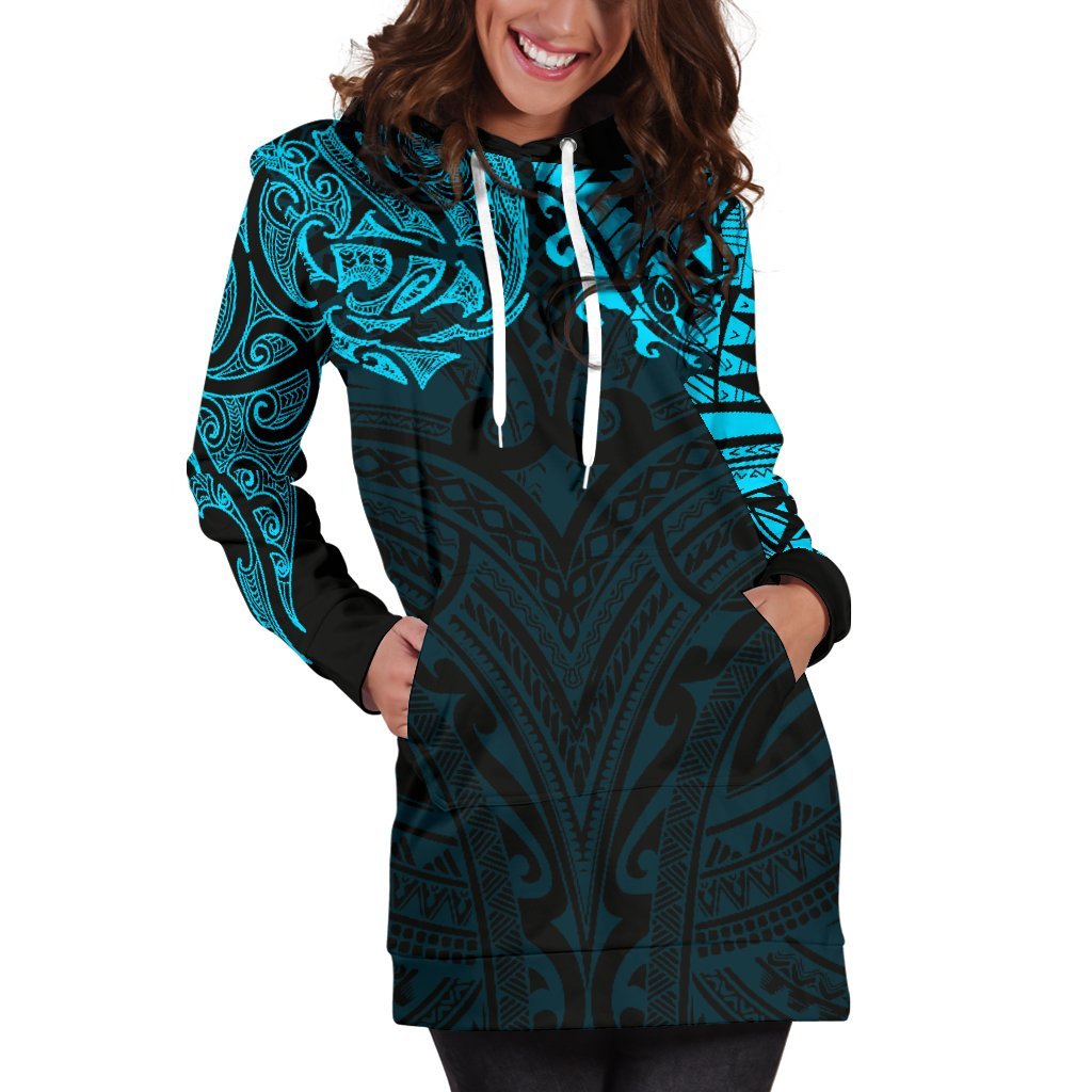 new-zealand-womens-hoodie-dress-maori-polynesian-tattoo-blue