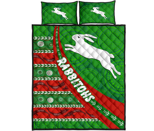 south-sydney-rabbitohs-aboriginal-quilt-bed-set-victorian-vibes