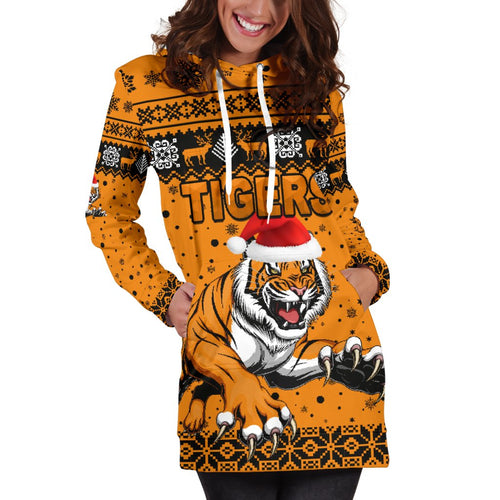 wests-christmas-womens-hoodie-dress-tigers-unique-vibes-orange