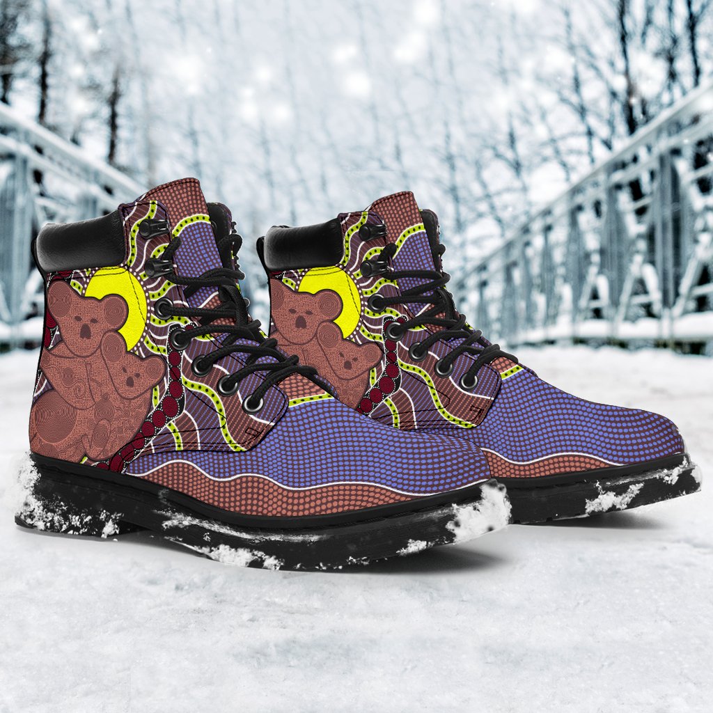 aboriginal-boots-koala-patterns-sun-dot-painting-all-season
