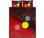 aboriginal-quilt-bed-set-indigenous-circle-dot-painting-style