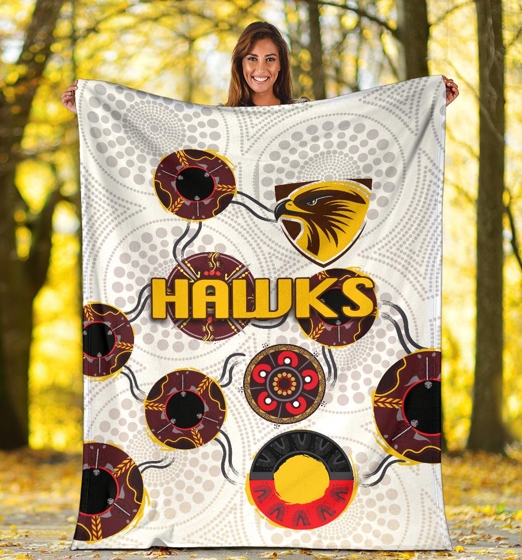 hawthorn-premium-blanket-hawks-indigenous-white