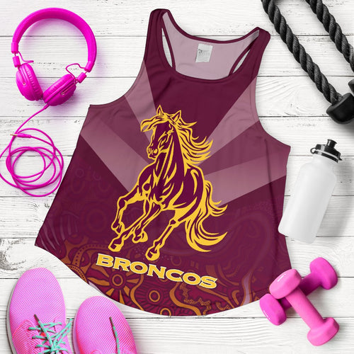 Brisbane Broncos Indigenous Women Racerback Tank - Vibe Hoodie