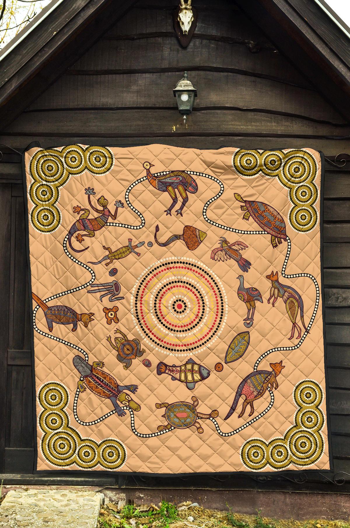 premium-quilts-australian-animals-coverlets-aboriginal-patterns