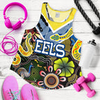 Parramatta Eels Women Racerback Tank Aboriginal Ethnic Style - Vibe Hoodie