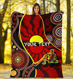 custom-premium-blanket-australia-aboriginal-dots-with-didgeridoo