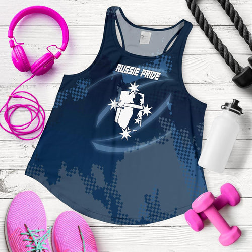 Racerback Tank - Aussie Pride Tank Top Coat Of Arms - Women - Vibe Hoodie