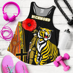 (Custom Personalised) Richmond Premier Women's Racerback Tank Tiger And Soldiers - Vibe Hoodie
