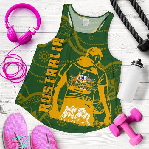 Australia Flag Women'S Racerback Tank - Rugby Winner - Vibe Hoodie