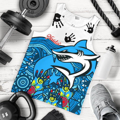 Sharks Naidoc Week Women Racerback Tank Cronulla LT13 - Vibe Hoodie