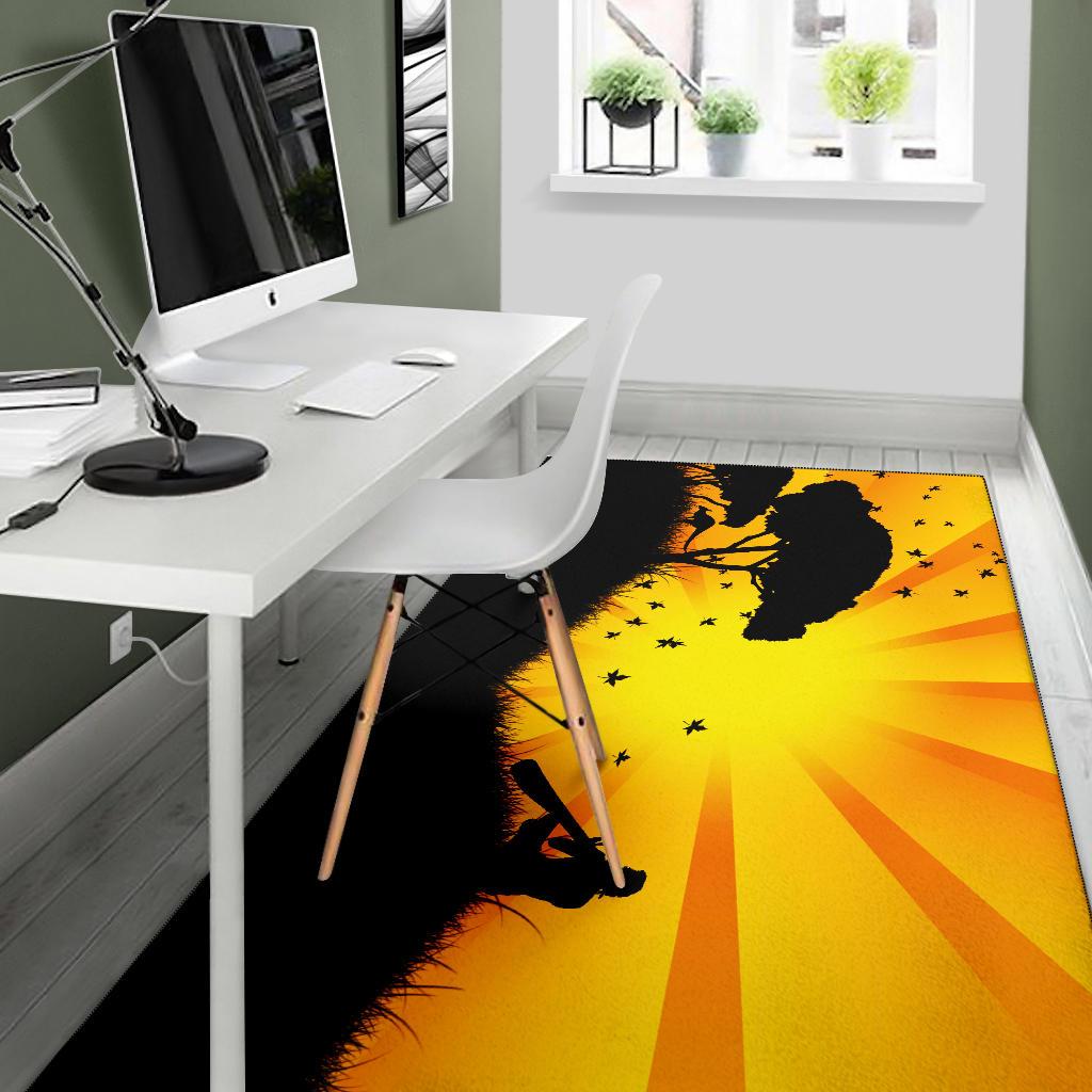 area-rug-didgeridoo-australia-rug-sunset-landscape-art