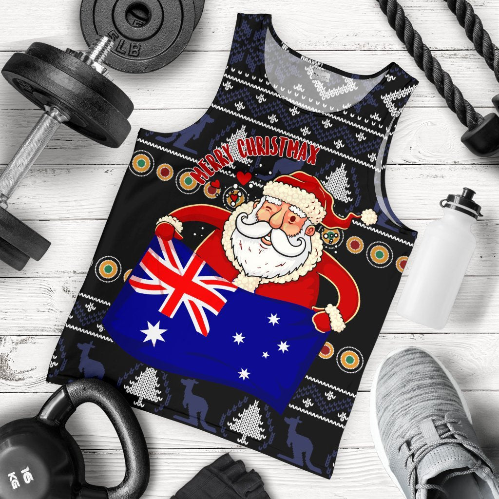 christmas-mens-tank-top-australia-santa-claus-hold-the-flag-black