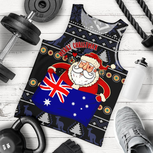 christmas-mens-tank-top-australia-santa-claus-hold-the-flag-black