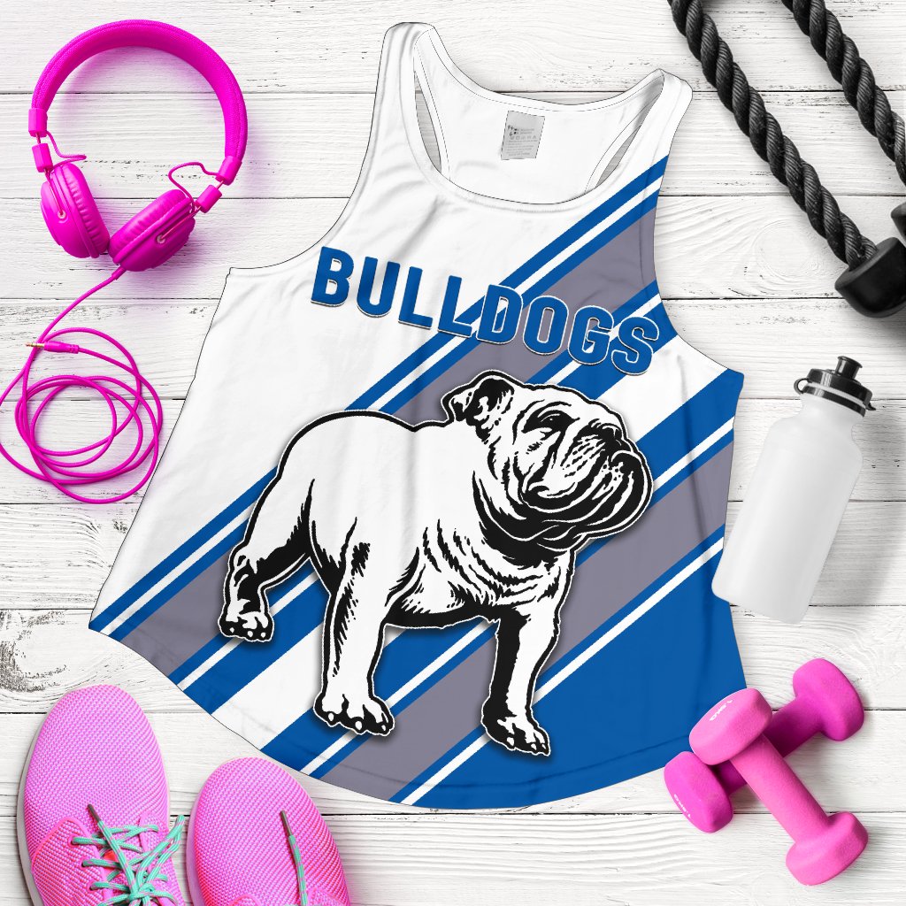Canterbury-Bankstown Bulldogs Women's Racerback Tank Simple Style - Vibe Hoodie