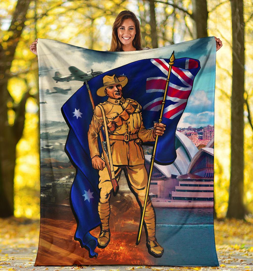 anzac-premium-blanket-australian-soldier